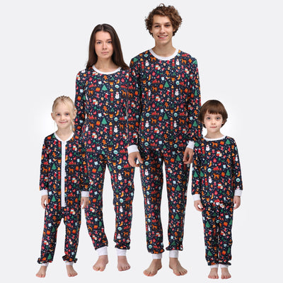 Matchende Kerstpyjama's Voor Gezin - Kerstdroom Blauw