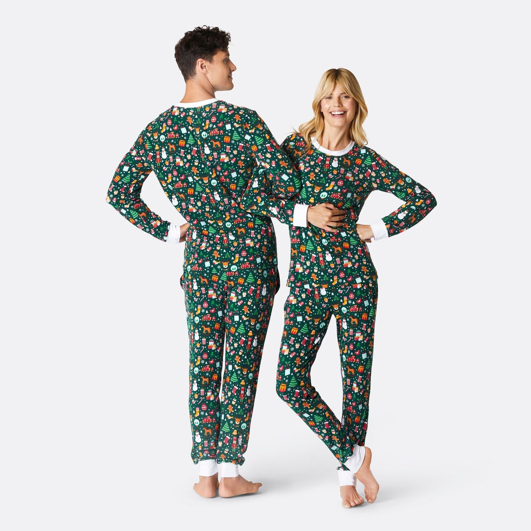 Matchende Kerstpyjama's Voor Gezin - Kerstdroom Groen