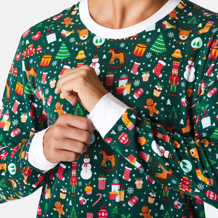 Matchende Kerstpyjama's Voor Gezin - Kerstdroom Groen