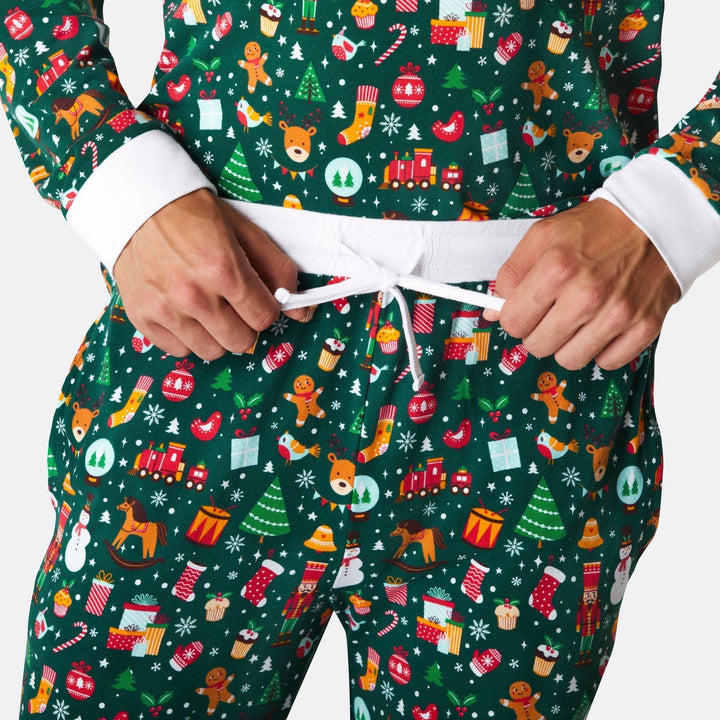 Matchende Kerstpyjama's Voor Gezin - Kerstdroom Groen