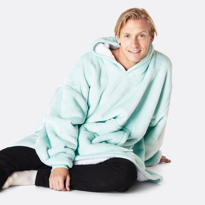 Mint Blauw HappyHoodie