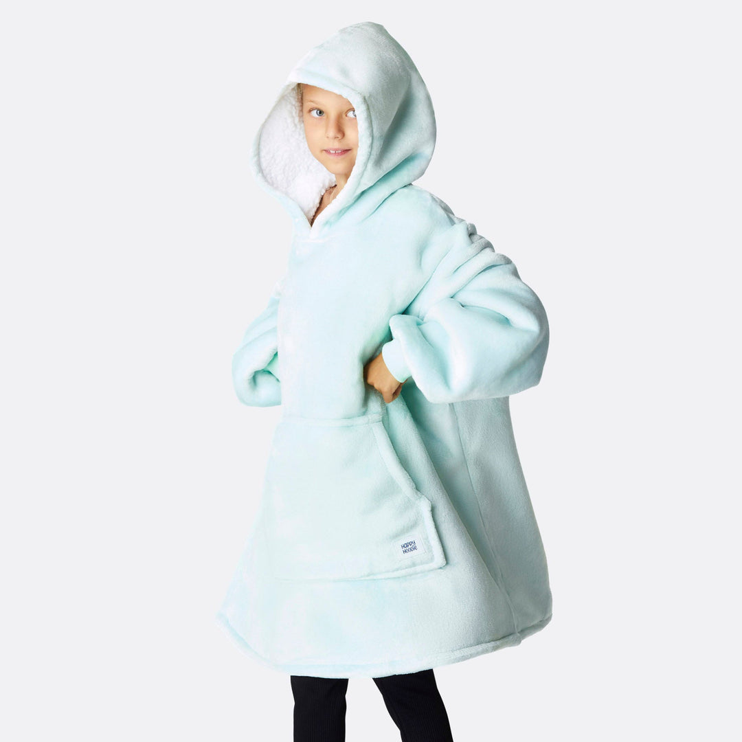 Mint Blauw HappyHoodie Voor Kinderen