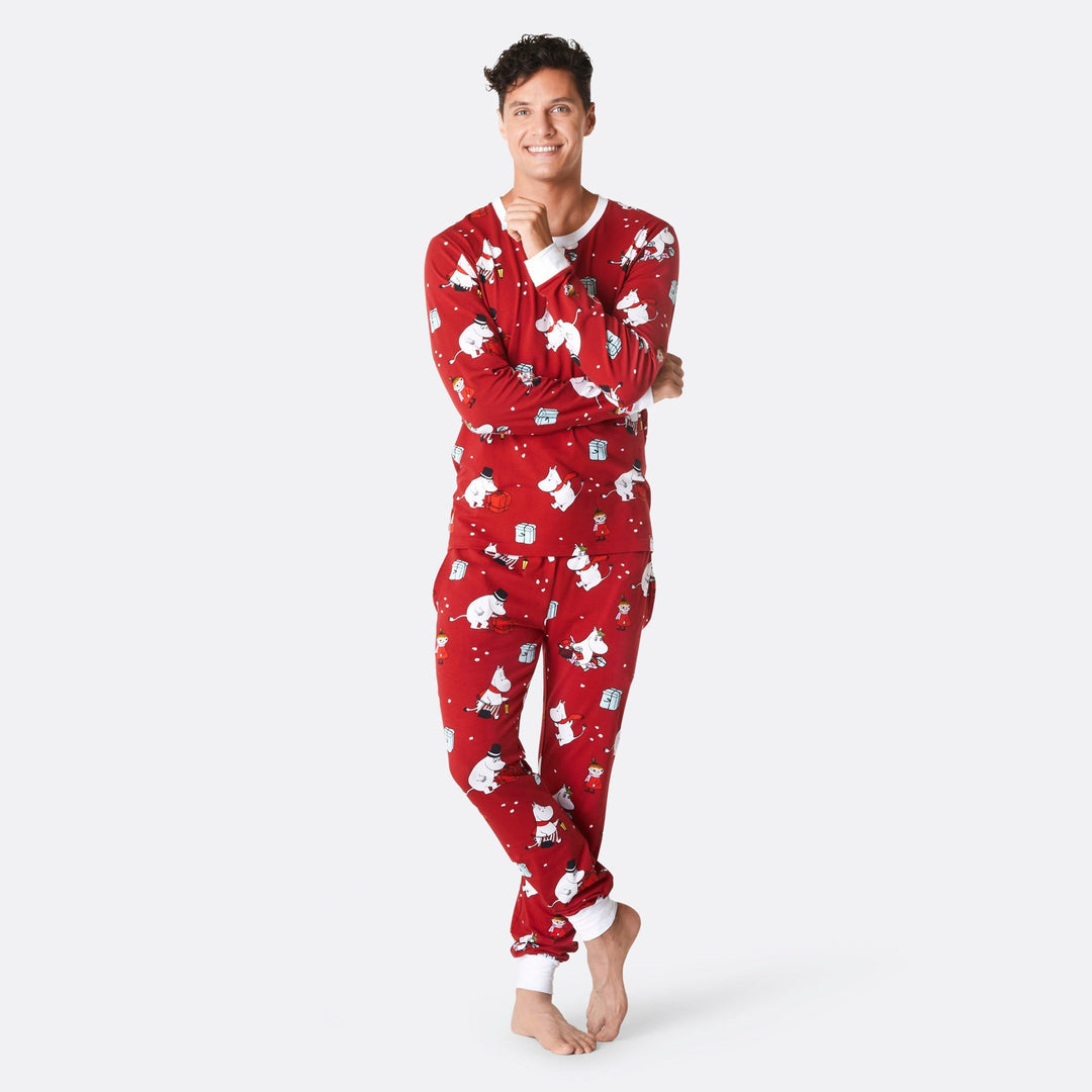 Moemins Rood Kerstpyjama Heren