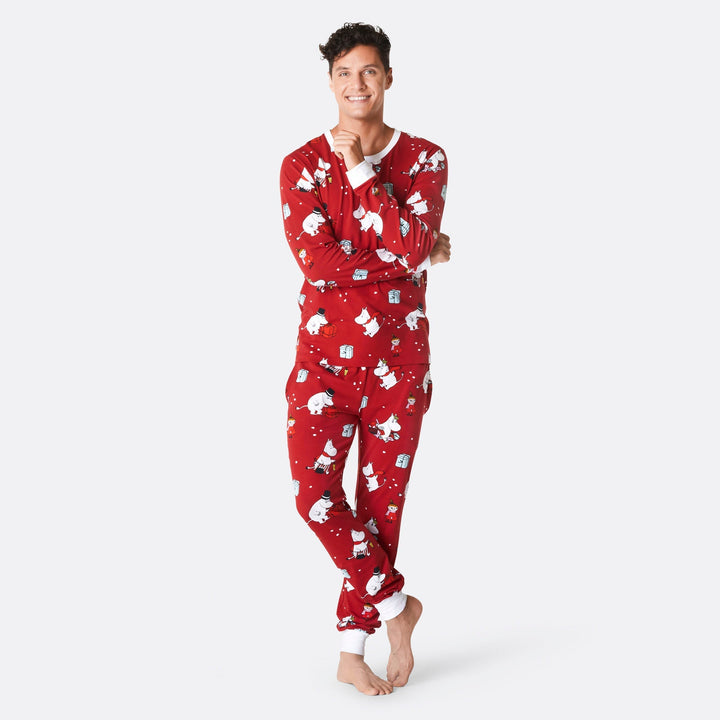 Moemins Rood Kerstpyjama Heren