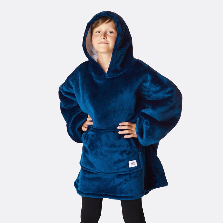 Navy Blauw HappyHoodie Voor Kinderen