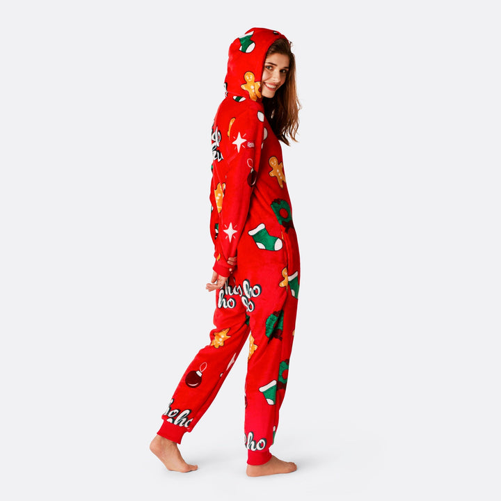 Rode Hohoho Onesie Dames