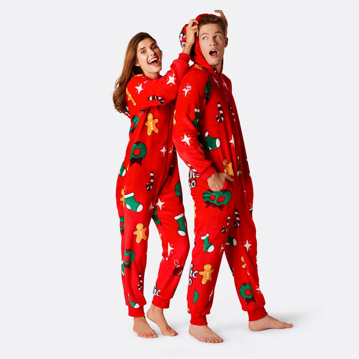 Rode Hohoho Onesie Heren