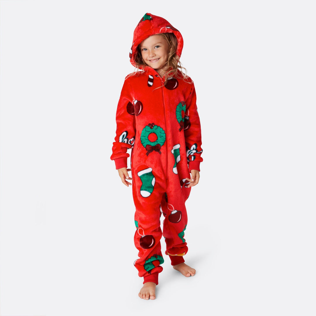 Rode Hohoho Onesie Kinderen