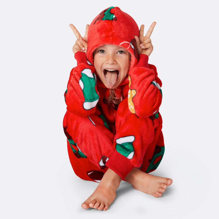 Rode Hohoho Onesie Kinderen