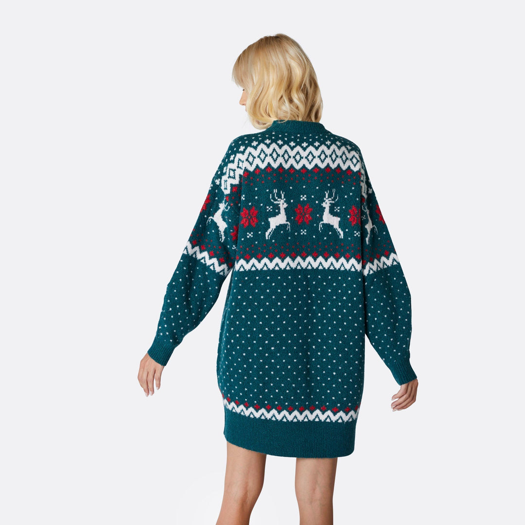 Groene Oversized Kersttrui Dames