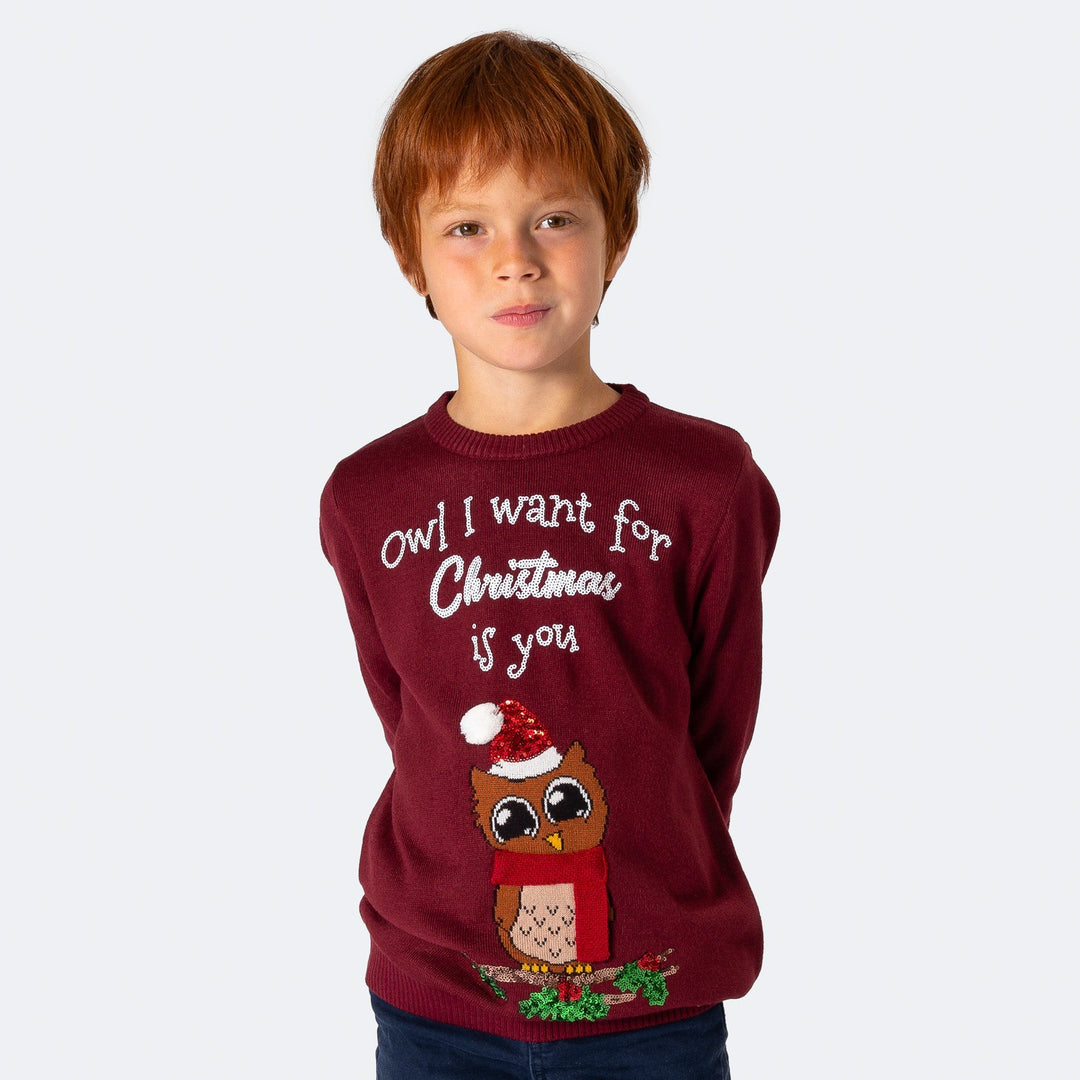 Owl I Want Kersttrui Voor Kinderen
