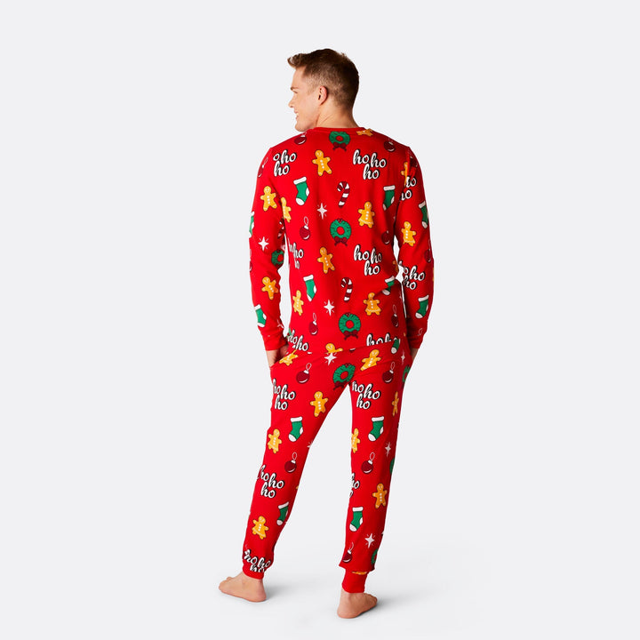 Rode Hohoho Kerstpyjama Heren