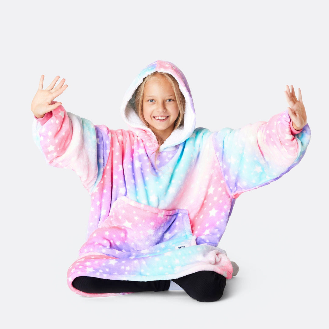 Regenboog Roze HappyHoodie Voor Kinderen