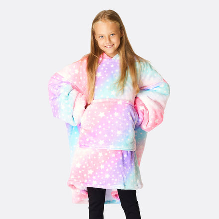 Regenboog Roze HappyHoodie voor Kinderen