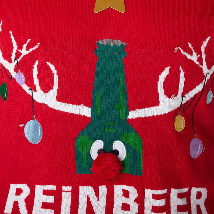 Reinbeer Rood Kersttrui Dames