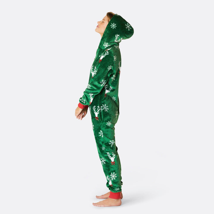 Rendier Groen Onesie Dames