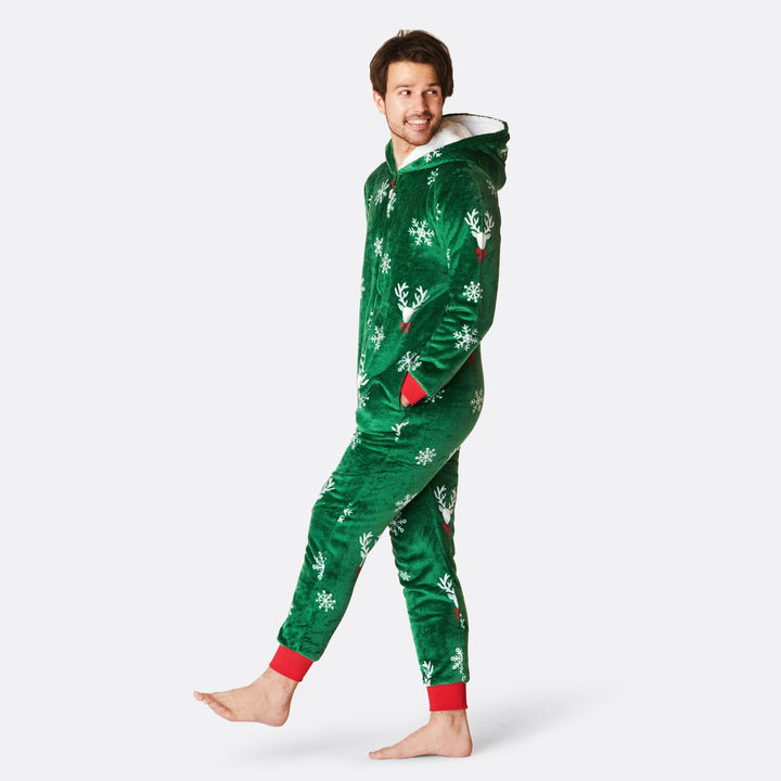 Rendier Groen Onesie Heren