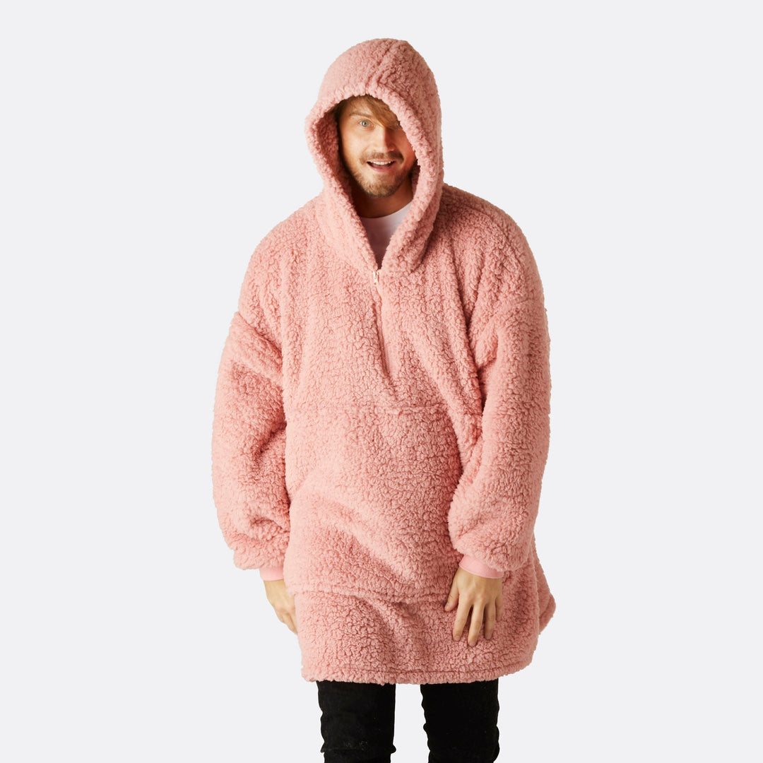 Roze Sherpa HappyHoodie