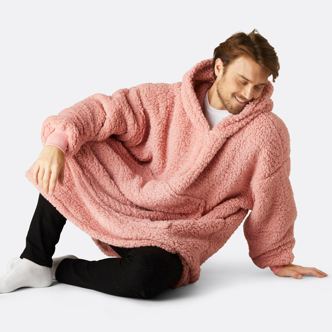 Roze Sherpa HappyHoodie