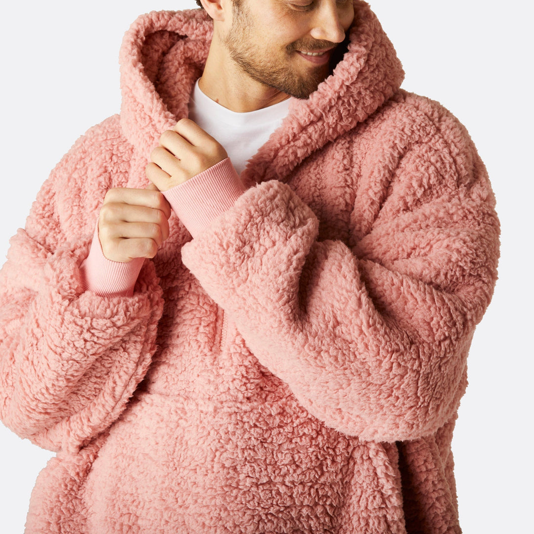 Roze Sherpa HappyHoodie