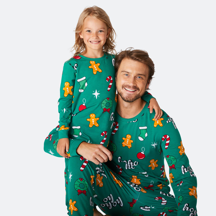 Groene Hohoho Kerstpyjama Heren