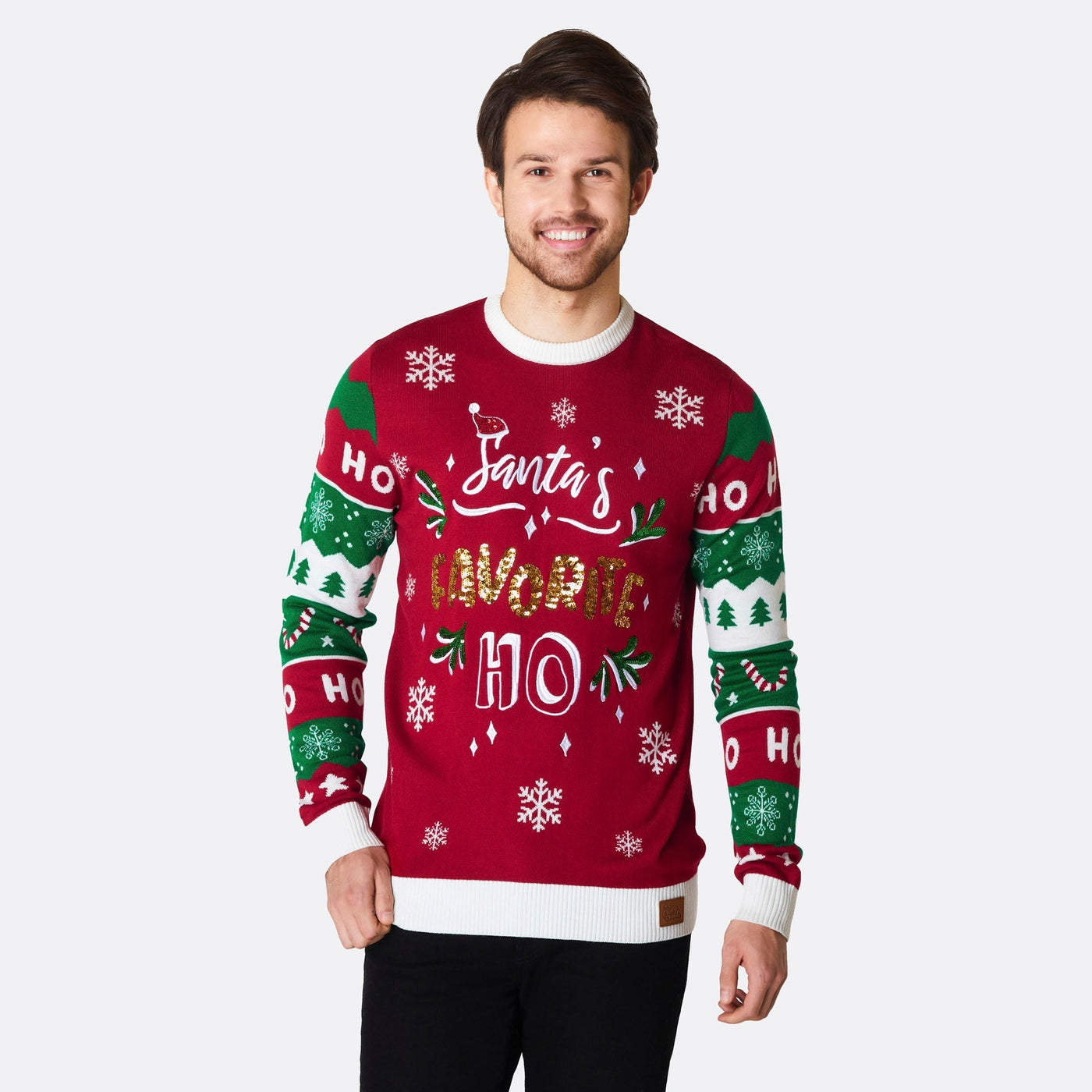 Santa's Favorite Ho Kersttrui Heren
