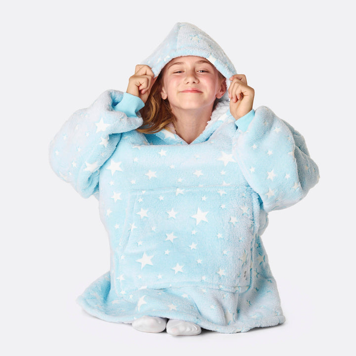 Sterren Blauw HappyHoodie Voor Kinderen