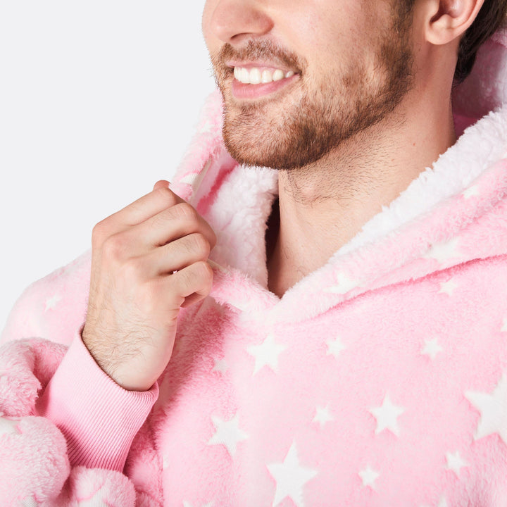 Sterren Roze HappyHoodie