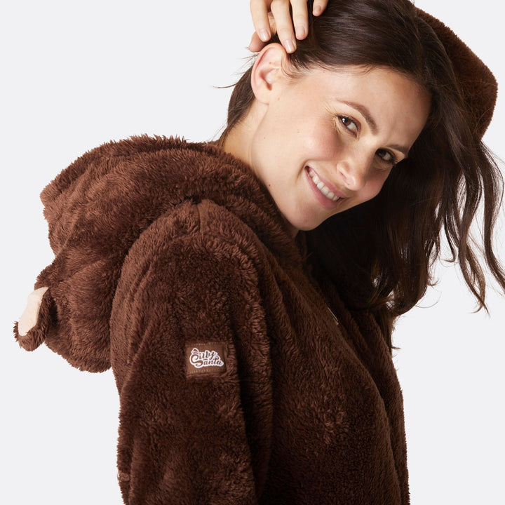 Teddybeer Bruin Onesie Dames