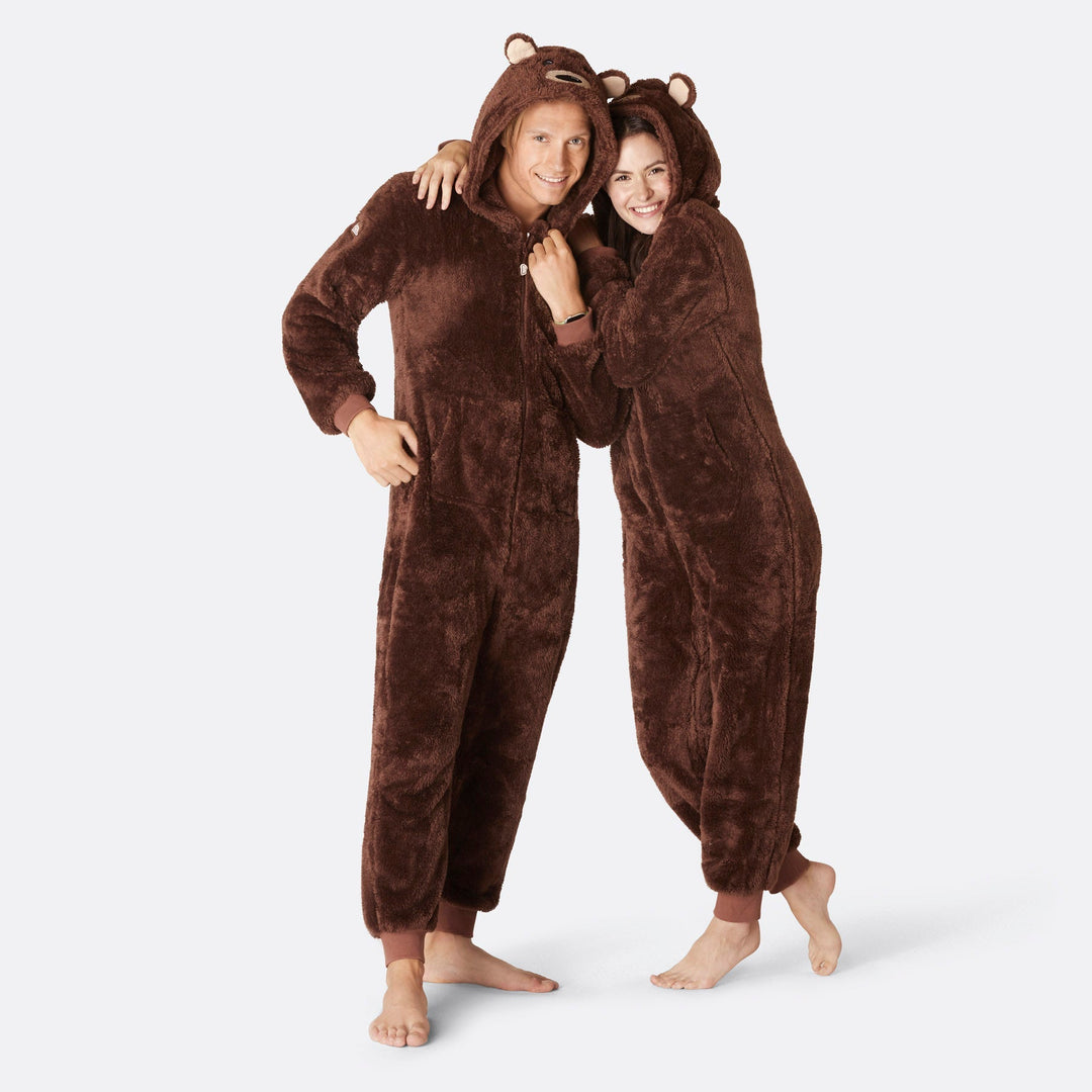 Teddybeer Bruin Onesie Heren