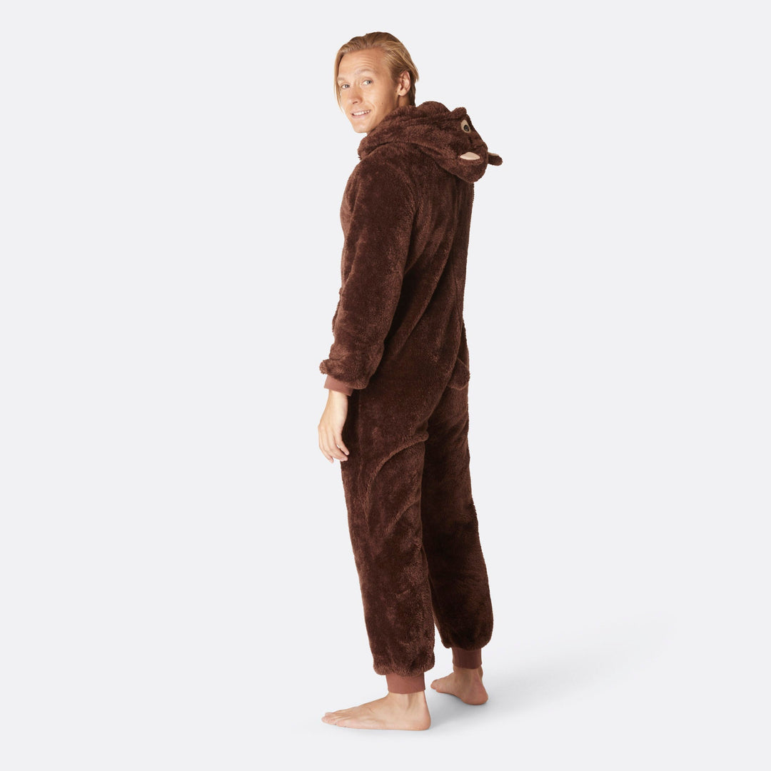 Teddybeer Bruin Onesie Heren