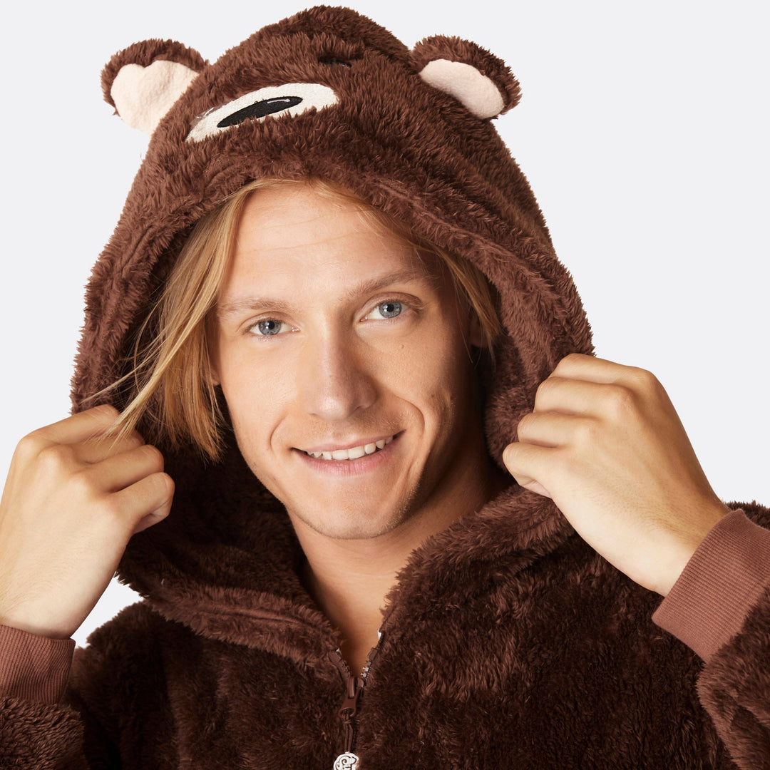 Teddybeer Bruin Onesie Heren