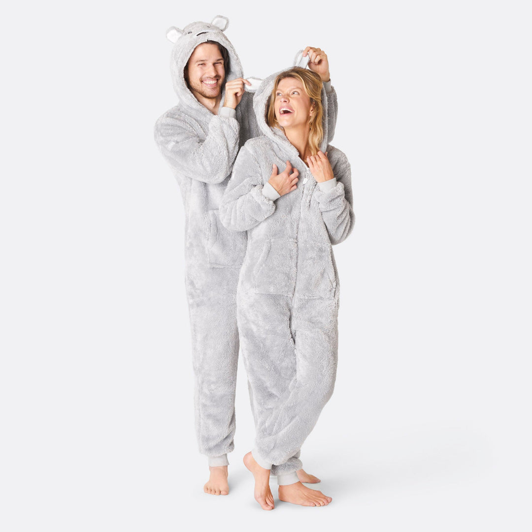 Teddybeer Grijs Onesie Dames