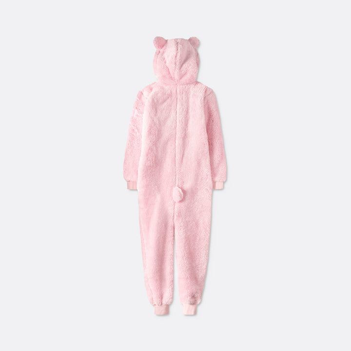 Teddybeer Roze Onesie Voor Kinderen