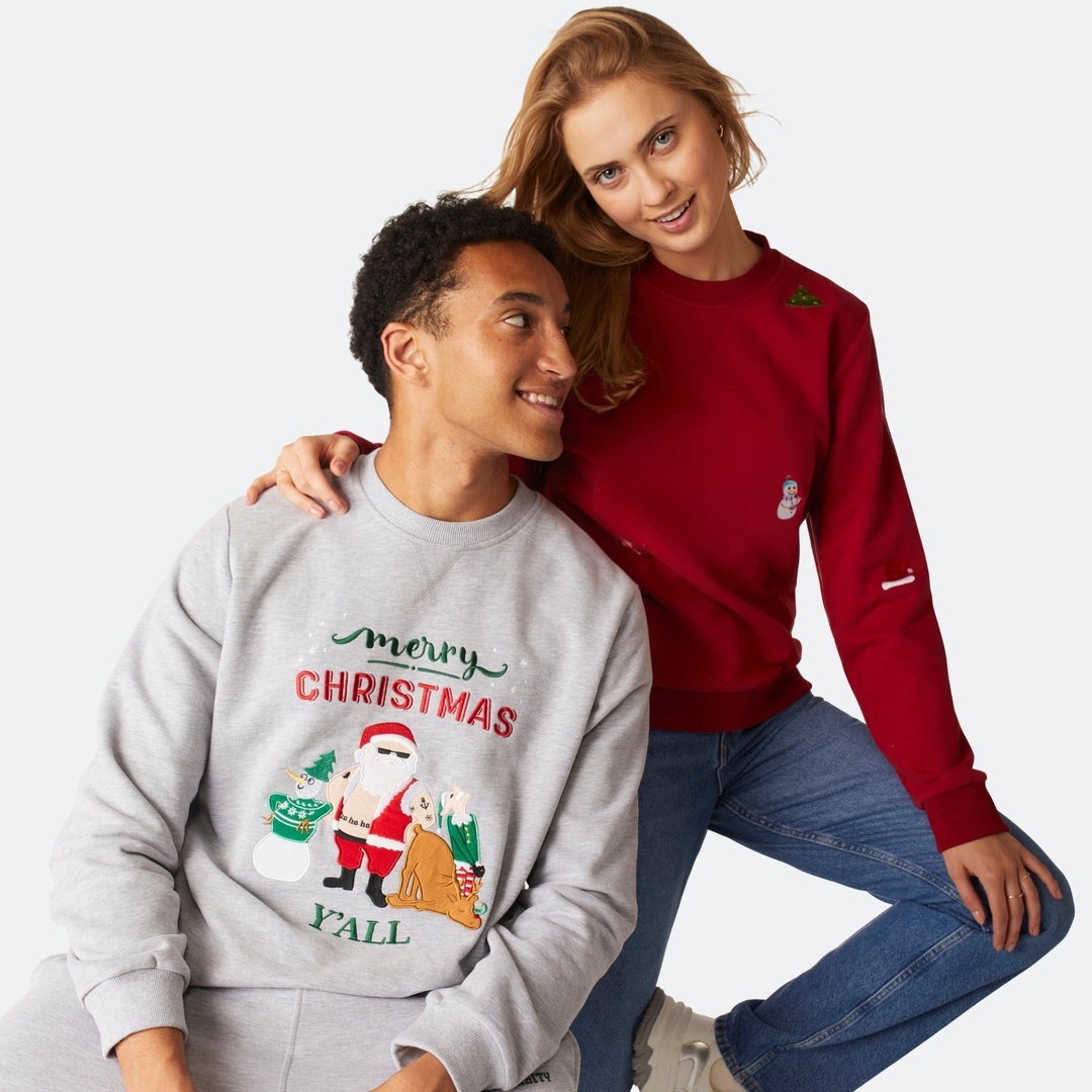 Merry Christmas Y'all Kerst Sweatshirt Heren