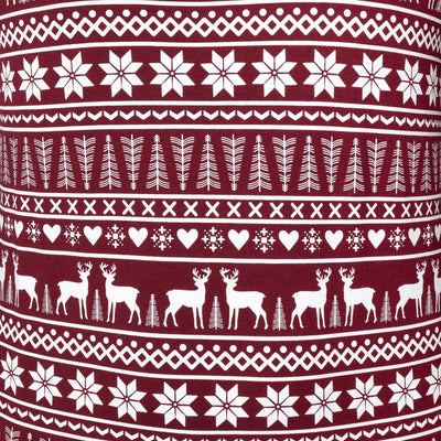 Winter Patroon Bordeauxrood Pyjama Heren