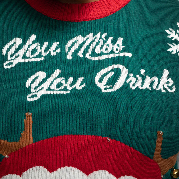 You Miss, You Drink! Kersttrui Dames